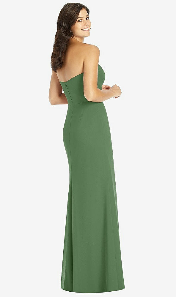 Back View - Vineyard Green Sweetheart Strapless Mermaid Dress