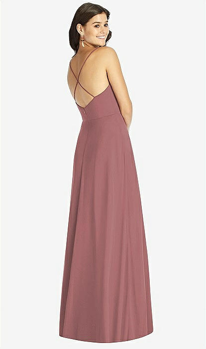 strapless open back dress Cleo