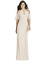 Front View Thumbnail - Oat Thread Bridesmaid Style Dakota