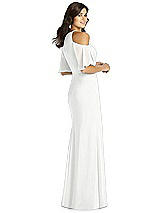 Rear View Thumbnail - White Thread Bridesmaid Style Dakota