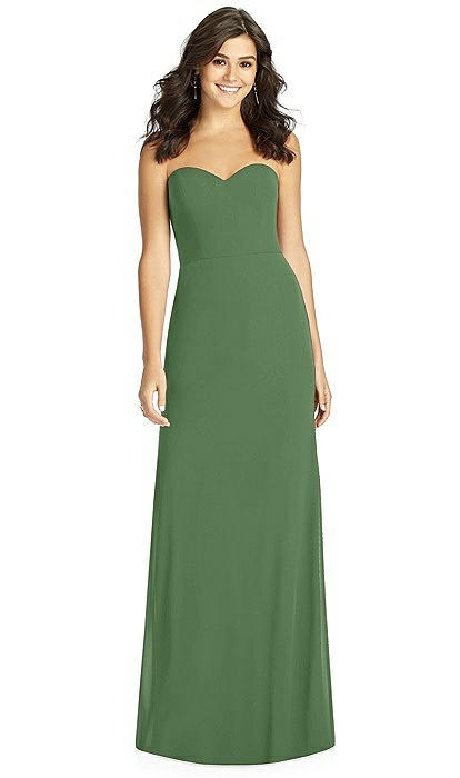 green string dress Green String Neckline Puff Sleeve Midi Dress