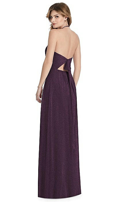 royal blue african bridesmaid dresses Cassira Shimmer Maxi Dress