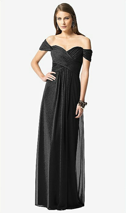 Dessy Shimmer Bridesmaid Dress 2844ls In Black Silver | The Dessy Group Dessy Shimmer Bridesmaid Dress 2844ls In Black Silver | The Dessy Group