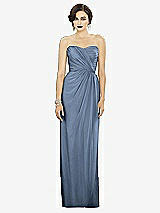 Alt View 1 Thumbnail - Cloudy Silver Dessy Shimmer Bridesmaid Dress 2882LS