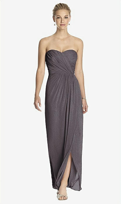 stormy grey bridesmaid dresses Stormy Grey Bridesmaid Dresses Halter A-Line Sleeveless Floor Length Chiffon Bridesmaid Dresses with Slit