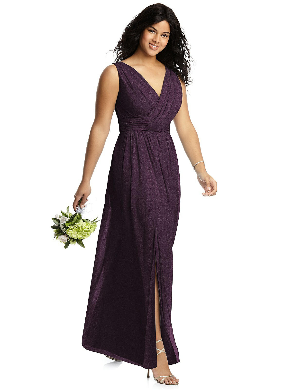 plus size purple bridesmaid dresses Purple Unique Mermaid Plus Size Elegant Long Formal Bridesmaid Dresses –  bridalsew main image 1