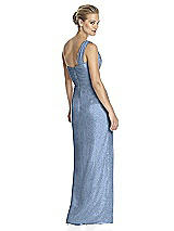 Rear View Thumbnail - Cloudy Silver Dessy Shimmer Bridesmaid Dress 2905LS