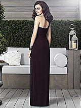 Alt View 2 Thumbnail - Aubergine Silver Dessy Shimmer Bridesmaid Dress 2905LS