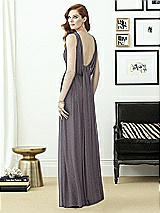 Rear View Thumbnail - Stormy Silver Dessy Shimmer Bridesmaid Dress 2955LS