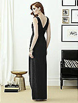 Rear View Thumbnail - Black Silver Dessy Shimmer Bridesmaid Dress 2958LS