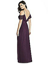 Rear View Thumbnail - Aubergine Silver Dessy Shimmer Bridesmaid Dress 3020LS