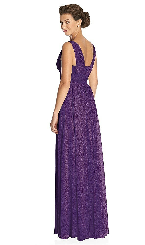 Back View - Majestic Gold Dessy Shimmer Bridesmaid Dress 3026LS