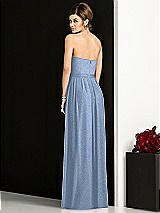 Rear View Thumbnail - Cloudy Silver After Six Shimmer Bridesmaid Dress 6678LS