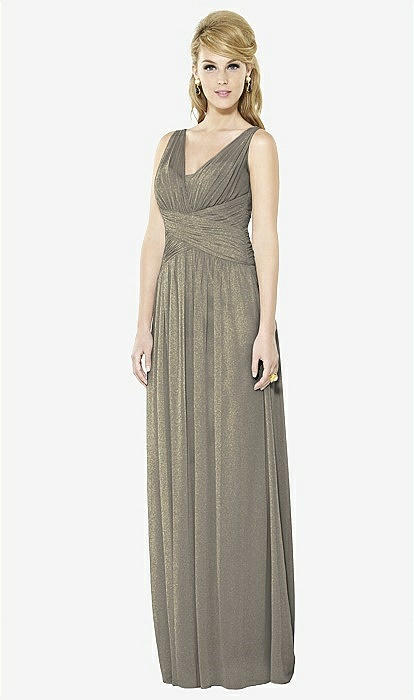 After Six Shimmer Bridesmaid Dress 6711ls In Mocha Gold | The Dessy Group