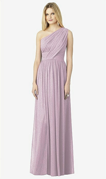 After Six Shimmer Bridesmaid Dress 6728ls In Suede Rose Silver | The Dessy  Group
