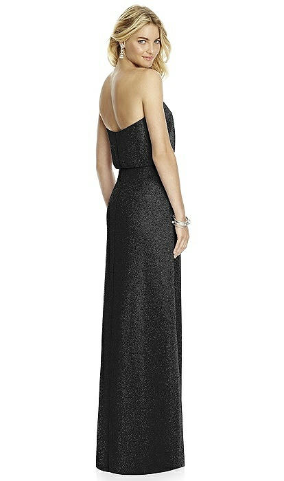 After Six Shimmer Bridesmaid Dress 6761ls In Black Silver | The Dessy Group