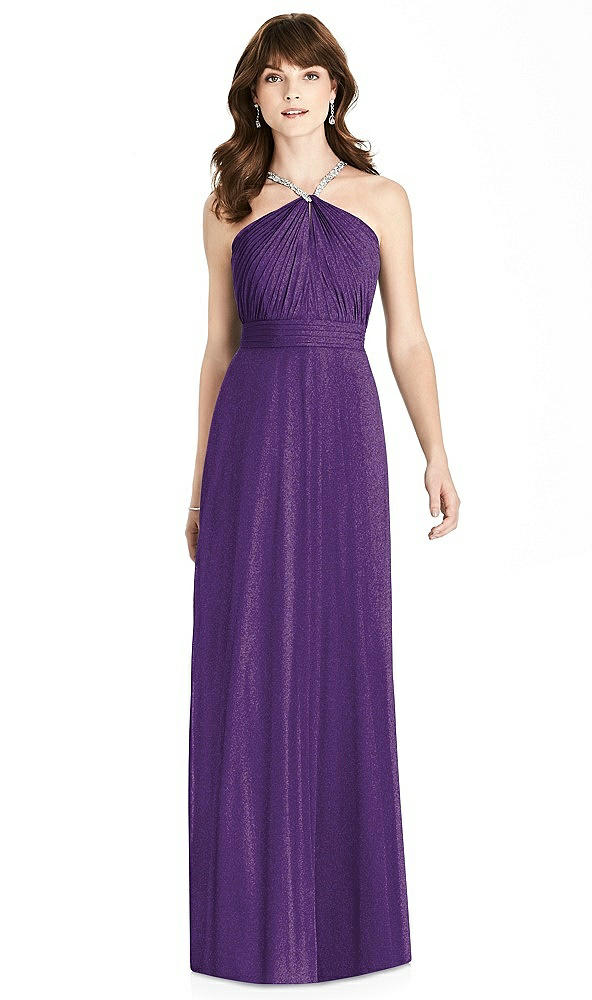 Front View - Majestic Gold After Six Shimmer Bridesmaid Dress 6782LS