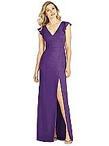 Front View Thumbnail - Majestic Gold After Six Shimmer Bridesmaid Dress 6810LS