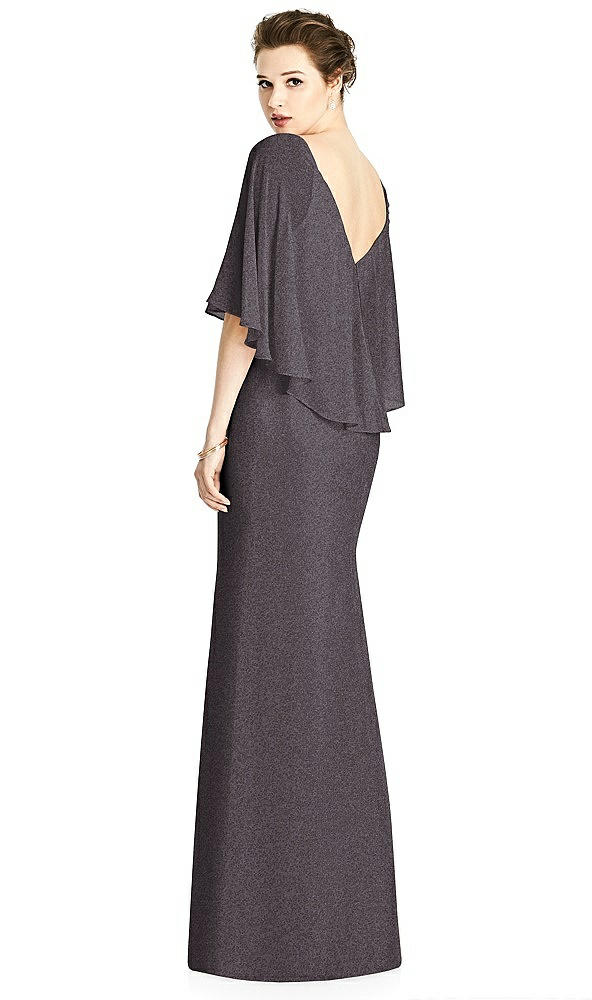 Back View - Stormy Silver Studio Design Shimmer Bridesmaid Dress 4538LS