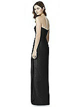 Rear View Thumbnail - Black Silver Bella Bridesmaids Dress BB102LS