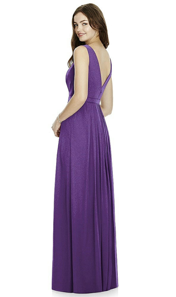 Back View - Majestic Gold Bella Bridesmaids Shimmer Dress BB103LS