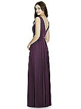Rear View Thumbnail - Aubergine Silver Bella Bridesmaids Shimmer Dress BB103LS