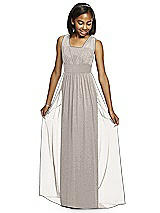 Dessy Shimmer Junior Bridesmaid Dress Jr543ls In Taupe Silver | The Dessy  Group