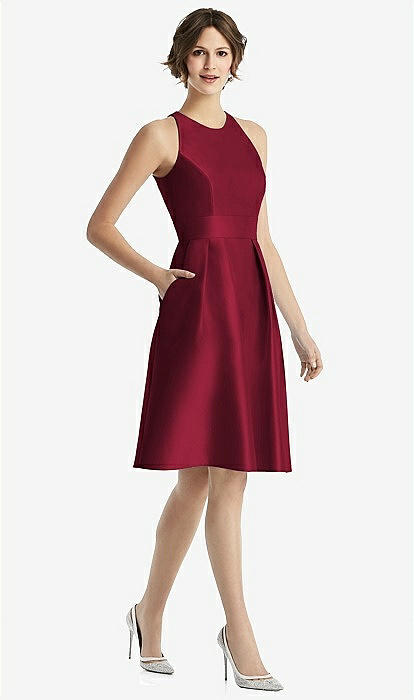 turquoise and white bridesmaid dresses Vintage Burgundy Sheath Spaghetti Straps Slits Long Wedding Guest Brid –  Wish Gown