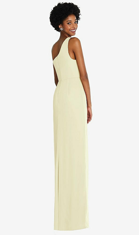 Back View - Butter Yellow Thread Bridesmaid Style Addison