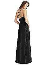 Rear View Thumbnail - Black Silver Thread Bridesmaid Style Quinn