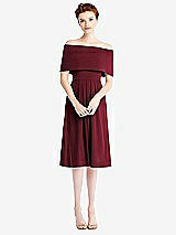 Alt View 3 Thumbnail - Cabernet Loop Convertible Midi Dress