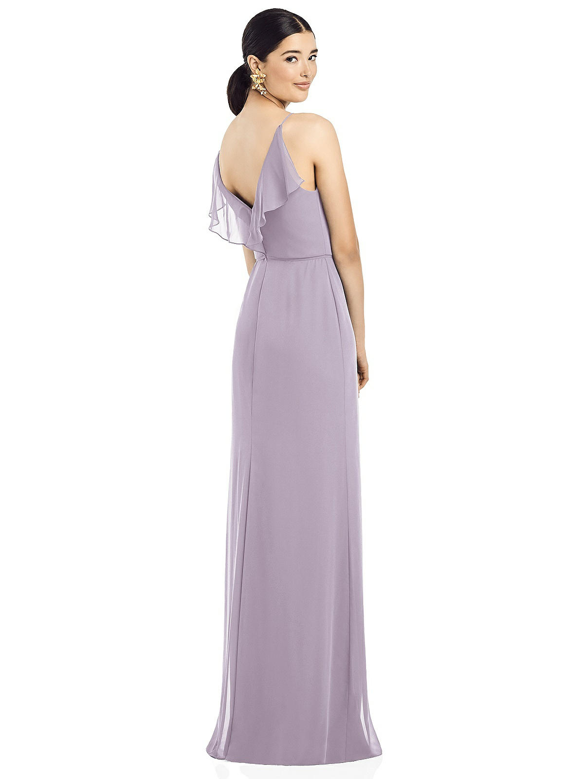 beaded sleeve dress Adrianna Papell Beaded Floral Godet Gown