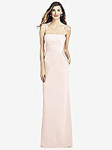 Alt View 1 Thumbnail - Blush Spaghetti Strap A-line Crepe Dress with Pockets