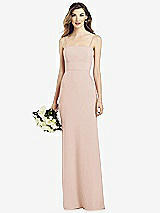 Front View Thumbnail - Cameo Spaghetti Strap A-line Crepe Dress with Pockets