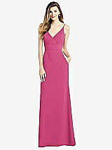 Front View Thumbnail - Tea Rose V-Back Spaghetti Strap Maxi Dress with Pockets