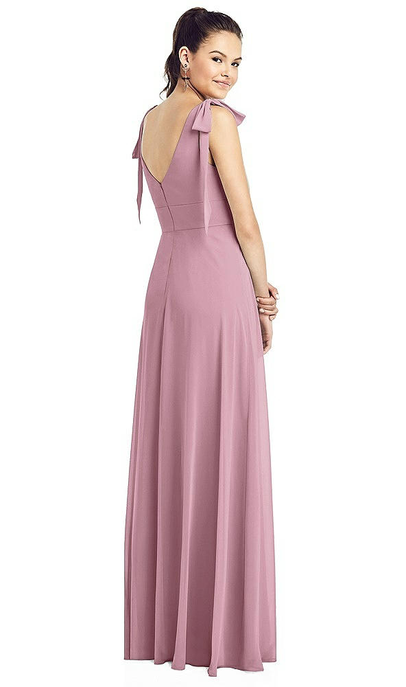 Back View - Dusty Pink Thread Bridesmaid UKTH018
