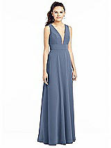 Front View Thumbnail - Larkspur Blue Thread Bridesmaid UKTH019