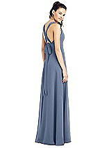 Rear View Thumbnail - Larkspur Blue Thread Bridesmaid UKTH019