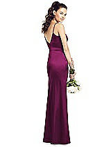 Rear View Thumbnail - Merlot Thread Bridesmaid UKTH021
