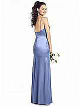 Rear View Thumbnail - Periwinkle - PANTONE Serenity Thread Bridesmaid UKTH022