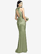 Front View Thumbnail - Kiwi Sleeveless Open Twist-Back Maxi Dress