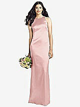 Rear View Thumbnail - Rose Sleeveless Open Twist-Back Maxi Dress