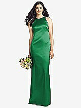 Rear View Thumbnail - Shamrock Sleeveless Open Twist-Back Maxi Dress