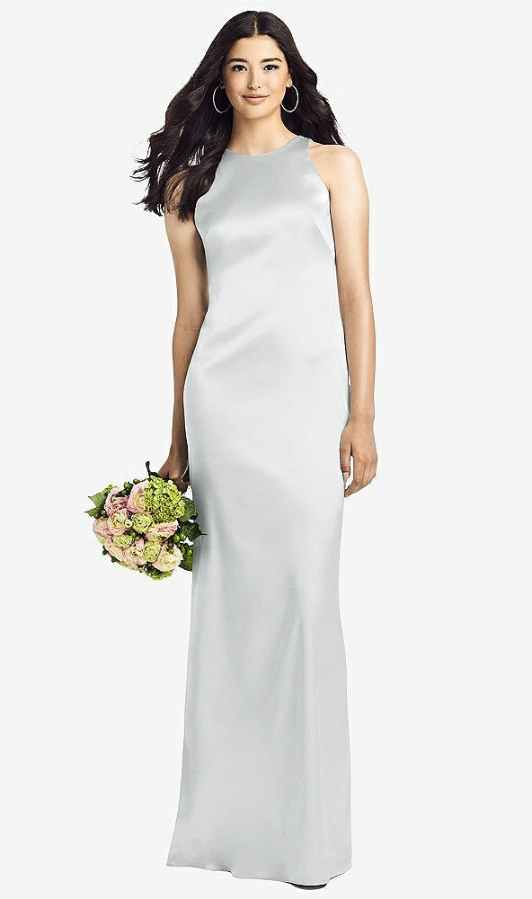 Back View - Sterling Sleeveless Open Twist-Back Maxi Dress