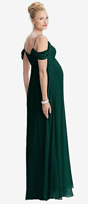white christmas dresses Fallon Charming Off the Shoulder Long Sleeves Chiffon Maternity Brides