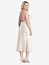 Alt View 3 Thumbnail - Ivory Cowl-Neck Convertible Midi Slip Dress - Piper