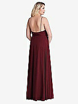 Alt View 2 Thumbnail - Cabernet Chiffon Maxi Wrap Dress with Sash - Cora