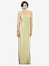 Alt View 1 Thumbnail - Butter Yellow Strapless Draped Chiffon Maxi Dress - Lila