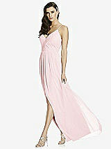 Front View Thumbnail - Ballet Pink Deep V-Back Shirred Maxi Dress - Ensley