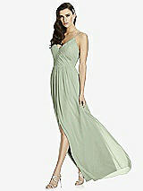 Front View Thumbnail - Sage Deep V-Back Shirred Maxi Dress - Ensley